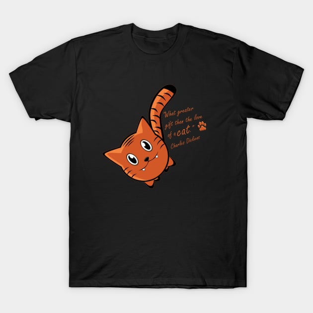 The love of a cat T-Shirt by FigureHQStudio